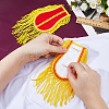 1 Pair Cloth Tassel Epaulettes Costume Accessories DIY-FH0009-75B-3