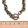 9MM 304 Stainless Steel Cable Chain OT Necklaces for Women NJEW-G194-03AB-5