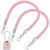 Braided Round PU Leather Bag Handles FIND-WH0180-01B-P-1