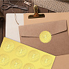 12 Sheets Self Adhesive Gold Foil Embossed Stickers DIY-WH0451-038-6
