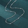 Brass Curb Chains Necklaces for Women NJEW-D302-06P-4