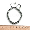 Adjustable Natural Labradorite and Non-magnetic Synthetic Hematite Braided Bead Bracelets BJEW-Z090-01I-5