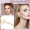 200Pcs 304 Stainless Steel Stud Earrings Findings STAS-ME0001-48-5