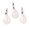 Natural Rose Quartz Pendants G-NH0025-14P-07-1