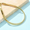 304 Stainless Steel Snake Chain Bracelets for Women LS-BJEW-U019-04G-02-2