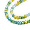 Opaque Glass Beads Strands GLAA-T006-07-A04-3