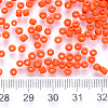 8/0 Baking Paint Glass Round Seed Beads SEED-S036-01B-01-2