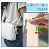 Alloy Polymer Clay Cherry Pendant Decorations HJEW-YW00142-01-6