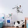Translucent PVC Self Adhesive Wall Stickers STIC-WH0016-006-4