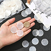 100Pcs Natural Capiz Shell Disc Connector Charms BSHE-SC0001-33-4