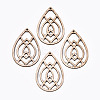 Unfinished Hollow Wood Big Pendants WOOD-N006-112-1