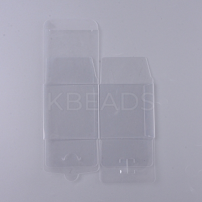 Foldable Transparent PVC Boxes CON-WH0072-20B-1