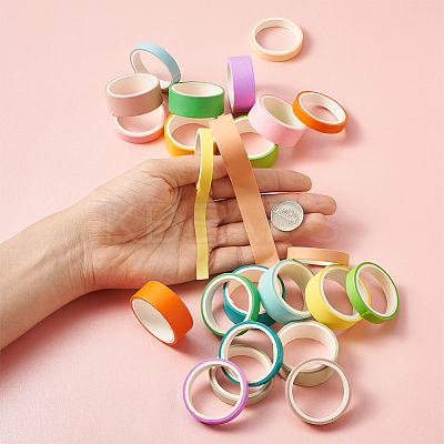 12 Colors DIY Scrapbook Decorative Adhesive Tapes DIY-TA0002-40-1