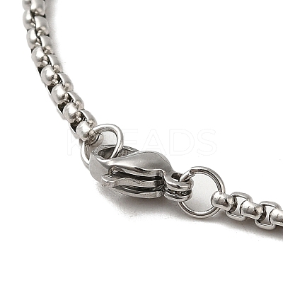 Non-Tarnish 201 Stainless Steel Pendant Necklaces NJEW-H022-04P-1