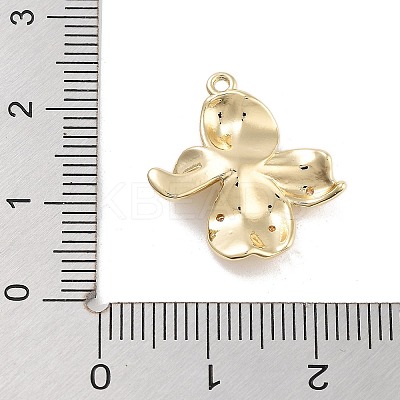 Brass Pave Clear Cubic Zirconia Pendants KK-Z061-13G-02-1