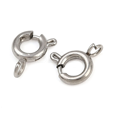 304 Stainless Steel Spring Ring Clasps LS-STAS-B095-05B-P-1