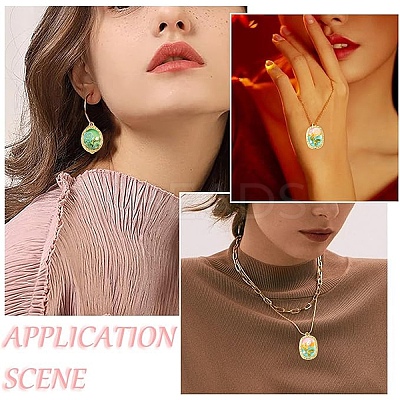 16pcs 4 styles Rack Plating Alloy Enamel Pendants ENAM-YW0005-42-1