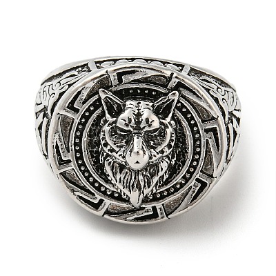 Alloy Wolf Finger Rings PW23022244392-1