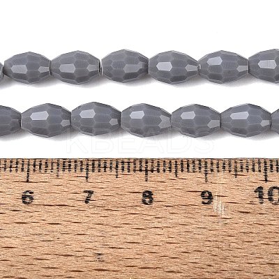 Opaque Solid Color Glass Beads Strands GLAA-N071-01A-C11-1