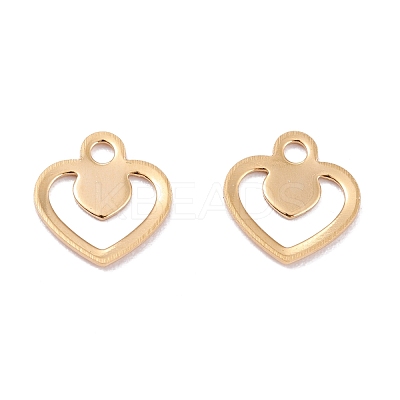 201 Stainless Steel Charms STAS-B001-02G-1