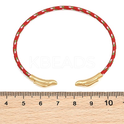 Braided Steel Wire Bangles Making KK-CBA6056-02D-G-1