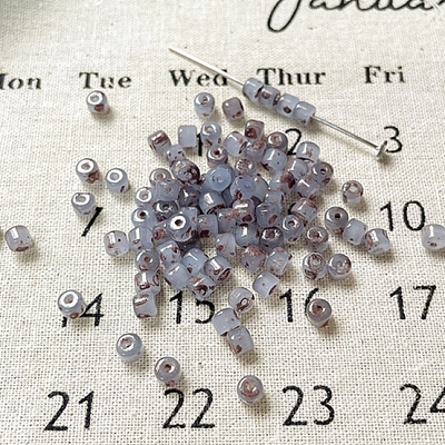 Handmade Lampwork Cylinder Seed Beads GLAA-D305-01D-1