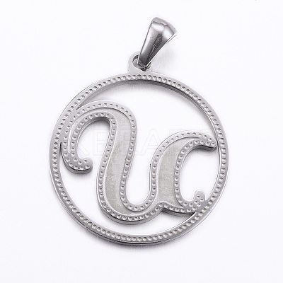 Non-Tarnish 304 Stainless Steel Pendants STAS-K162-074P-1