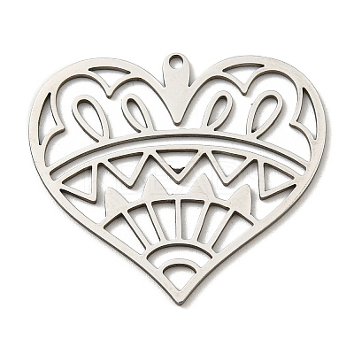Non-Tarnish 201 Stainless Steel Pendants STAS-M318-34P-1