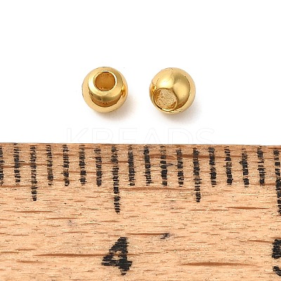 Brass Beads KK-Z062-01G-03-1