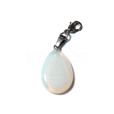 Synthetic Opalite Pendant Decorations PALLOY-PH01401-03-1