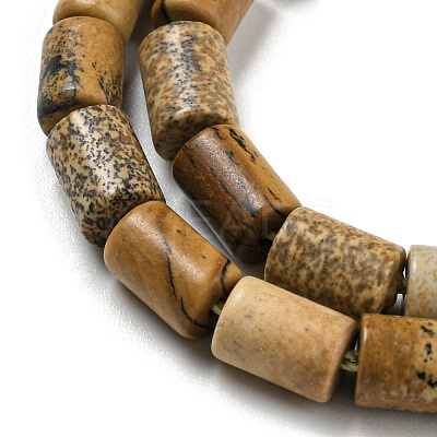 Natural Picture Jasper Beads Strands G-Q1008-A11-1