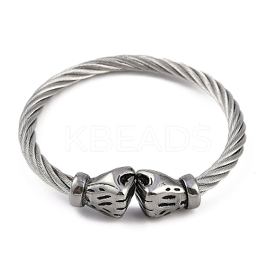 304 Stainless Steel Bangles for Women STAS-M023-19A-1