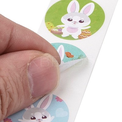 8 Patterns Easter Theme Self Adhesive Paper Sticker Rolls DIY-C060-03N-1