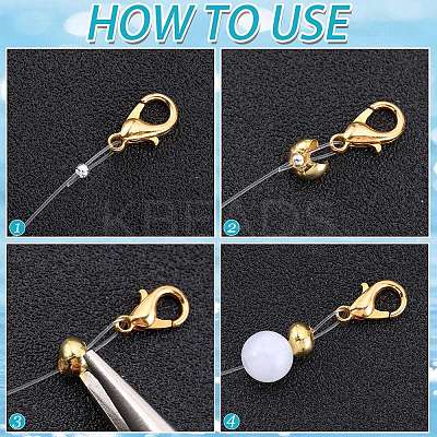 600Pcs 3 Styles Brass Crimp Beads Covers KK-SP0001-91B-1