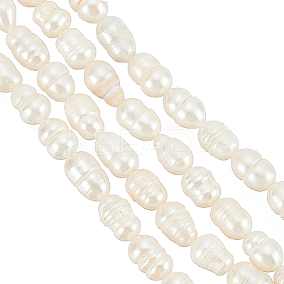 2 Strands Natural Cultured Freshwater Pearl Beads Strands PEAR-HY0001-05-1