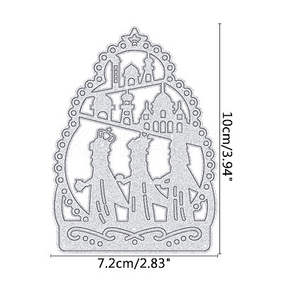 Carbon Steel Cutting Dies Stencils DIY-WH0170-100-1