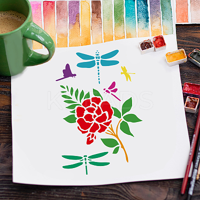 Plastic Hollow Out Drawing Painting Stencils Templates DIY-WH0396-817-1