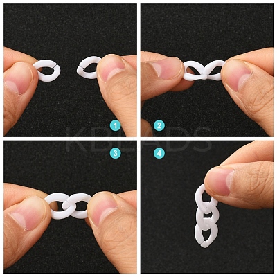 DIY Masks Chains Making Kits DIY-YW0002-74C-1