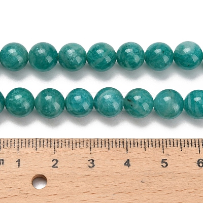 Natural Soviet Amazonite Beads Strands G-C259-B08-8mm-1