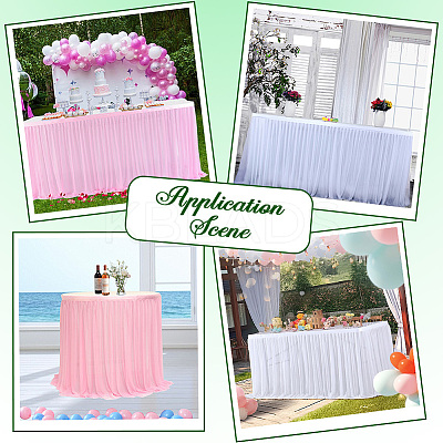 Polyester Table Skirt AJEW-WH20022-20I-1