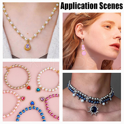 215Pcs 80G ABS Plastic Imitation Pearl Beads KY-HY0001-19B-1