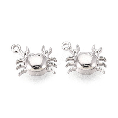 304 Stainless Steel Crab Charms X-STAS-T069-36P-1