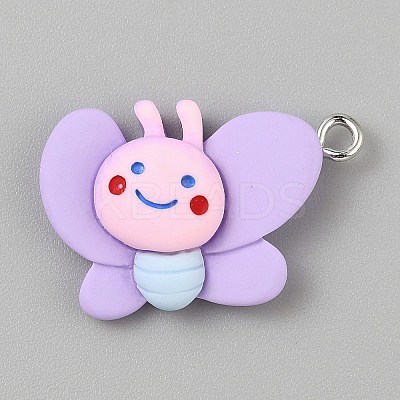 Opaque Resin Pendants RESI-CJC0020-37G-1