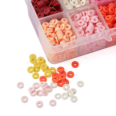 Handmade Polymer Clay Beads CLAY-TA0001-08-1