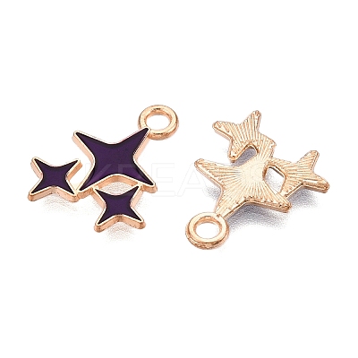 Alloy Enamel Pendants X1-ENAM-T020-38F-RS-1