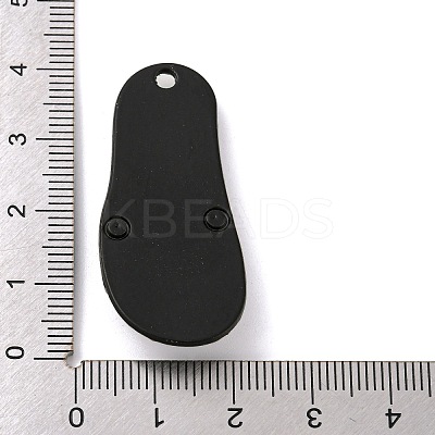 Spray Painted Alloy Pendants PALLOY-M218-02B-1