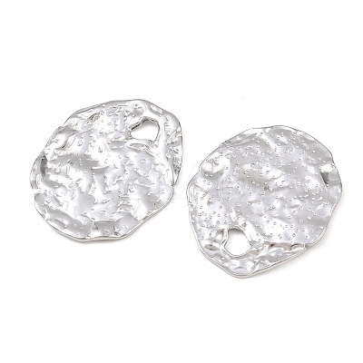 Hammered 304 Stainless Steel Pendants LS-STAS-P424-04P-1