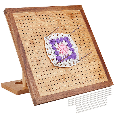 Square Wood Crochet Blocking Board DIY-BC0013-59B-1
