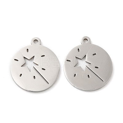 Non-Tarnish 201 Stainless Steel Pendants STAS-A084-06P-1