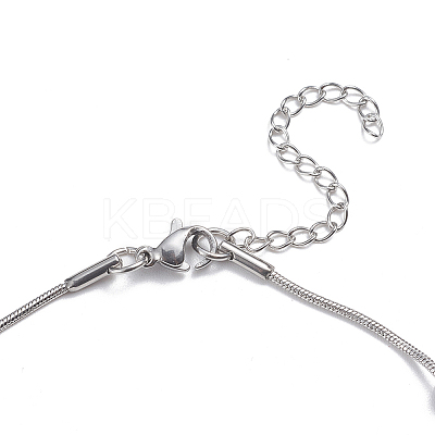 Tarnish Resistant 304 Stainless Steel Round Snake Chain Anklets LS-AJEW-G024-13P-1